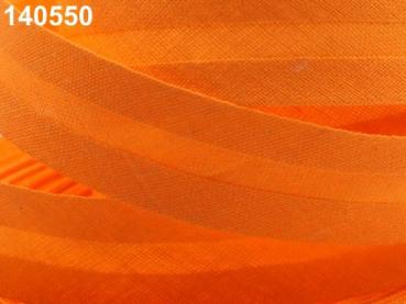 Schrägband Baumwolle Breite 20 mm gefalzt - Autumn Glory Orange